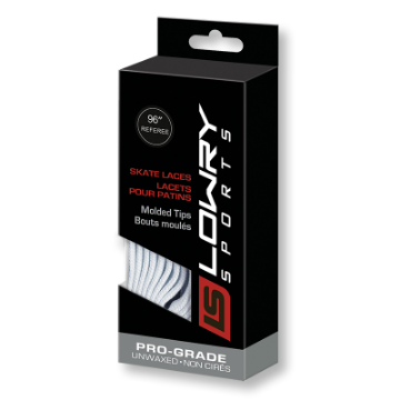 Picture of Pro Grade Molded Tip Un-Waxed Referee Laces White